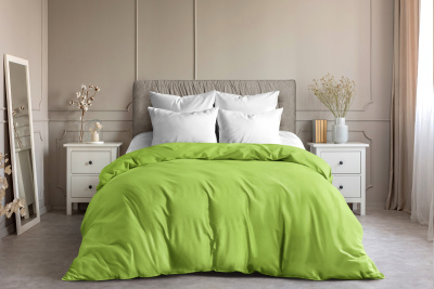 Пододеяльник поплин гл/кр 2 сп лайм